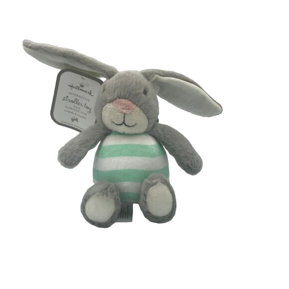 Hallmark Bunny Rabbit Car Seat and Stroller Toy Stuffed Animal Plush - Picture 1 of 4